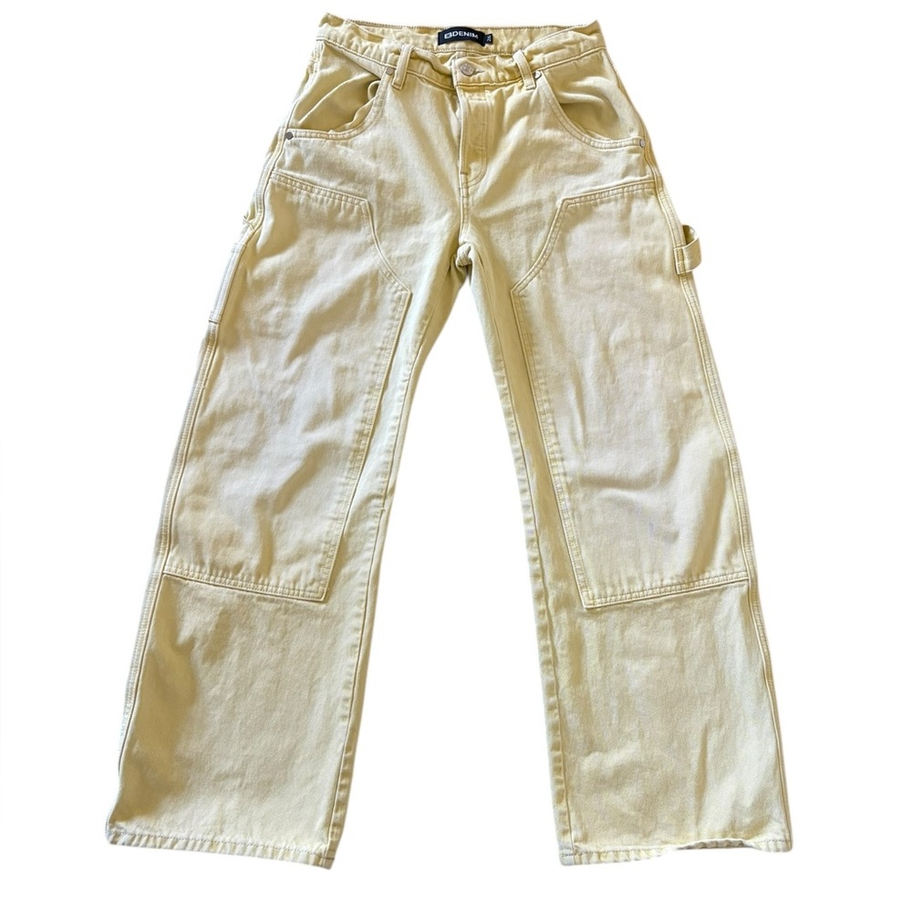EB Denim The Enzo Double Knee Carpenter in Butter Size 26 - Picture 11 of 16